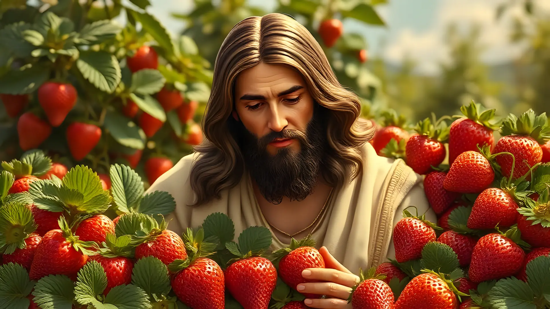 Jesus of strawberries